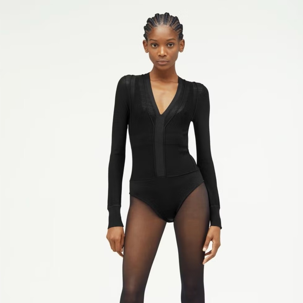 Narciso Rodriguez Top Stitched Bodysuit - Zara Capsule Archive - size Large